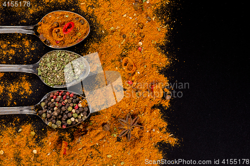 Image of Herbs and spices selection - cooking, healthy eating