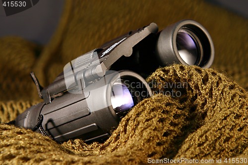 Image of Military spyglass closeup