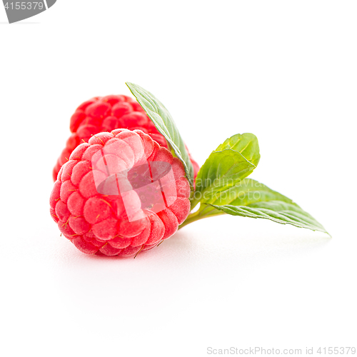 Image of Raspberry fruit isolated