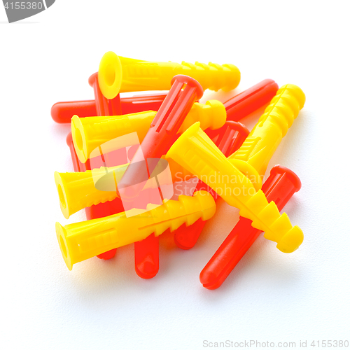 Image of Colorful plastic dowels