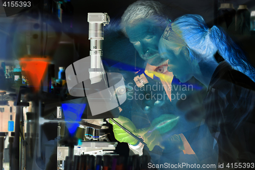 Image of Health care professionals in scientific laboratory.