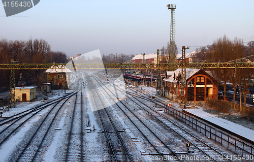 Image of Winter at the railway