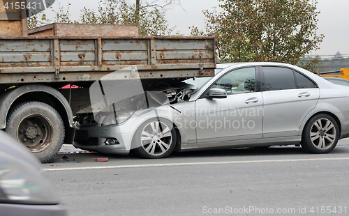 Image of auto accident due to speeding