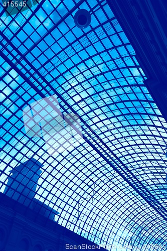 Image of futuristic glass ceiling