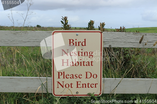 Image of Bird Nesting Habitat Please Do Not Enter_8691