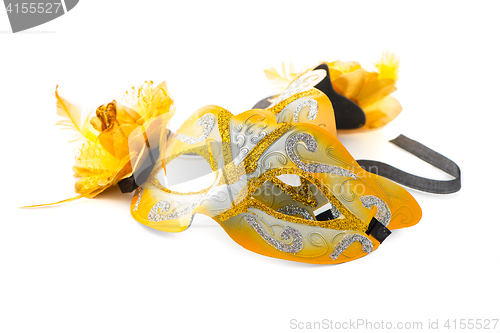 Image of Yellow venetian mask