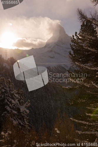 Image of mountain matterhorn zermatt switzerland