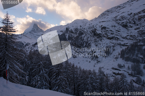 Image of mountain matterhorn zermatt switzerland