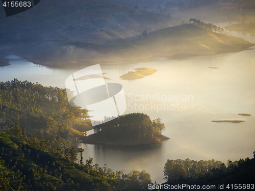 Image of Golden sunrise panorama