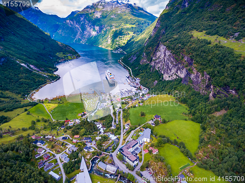 Image of Geiranger fjord, Norway.