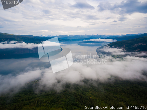 Image of Beautiful Nature Norway aerial photography.