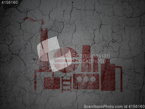 Image of Business concept: Oil And Gas Indusry on grunge wall background