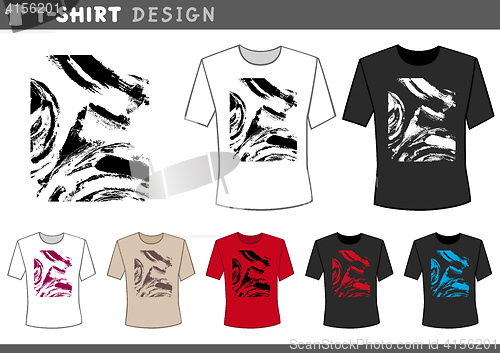 Image of t shirt abstract design