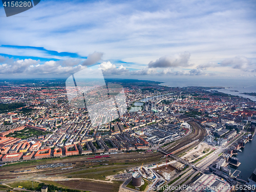 Image of City aerial view over Copenhagen