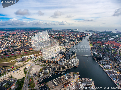 Image of City aerial view over Copenhagen