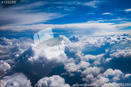 Image of blue sky with clouds