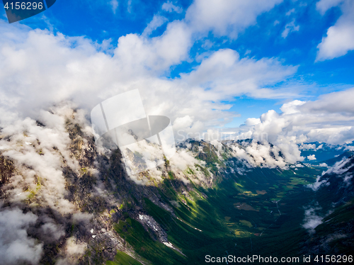 Image of Beautiful Nature Norway aerial photography.