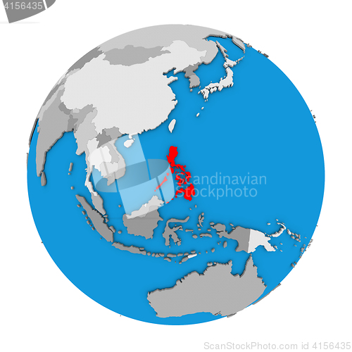 Image of Philippines on globe