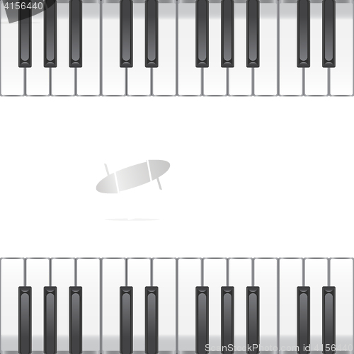 Image of music background with piano keys. illustration