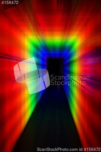 Image of door in the color night