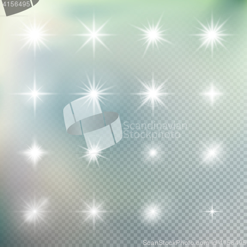 Image of Light effect stars bursts. EPS 10
