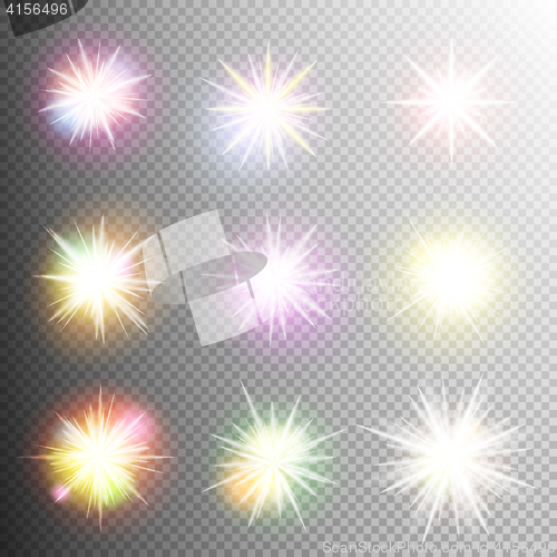 Image of light effect stars bursts. EPS 10