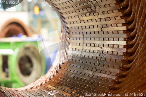 Image of Stator of a big electric motor