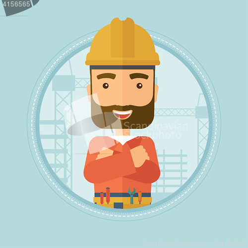 Image of Confident builder with arms crossed.