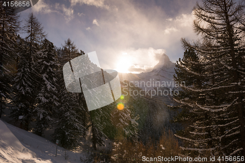 Image of mountain matterhorn zermatt switzerland