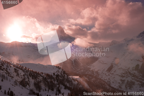 Image of mountain matterhorn zermatt switzerland