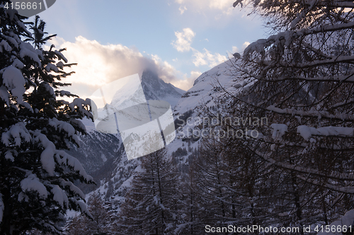 Image of mountain matterhorn zermatt switzerland