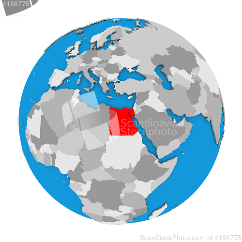 Image of Egypt on globe