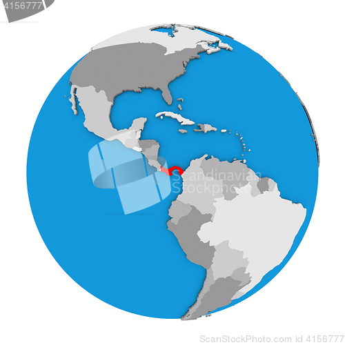 Image of Panama on globe