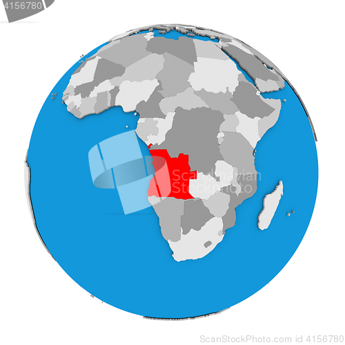 Image of Angola on globe