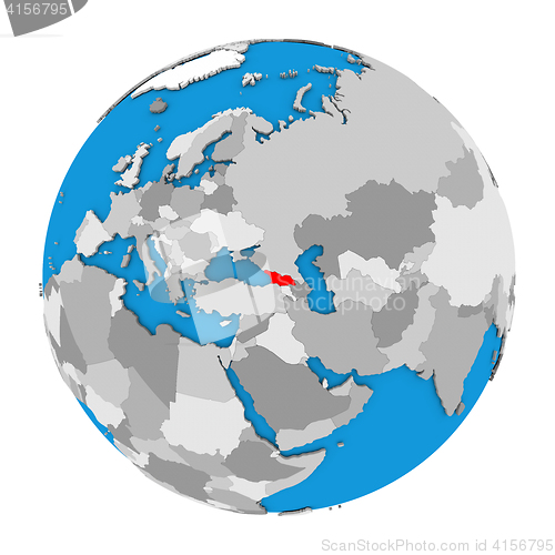 Image of Georgia on globe