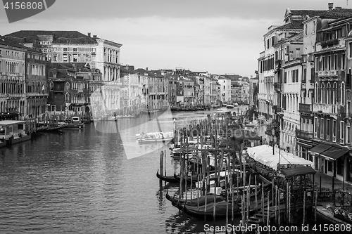 Image of 300 years old venetian palace facades from Canal Grande