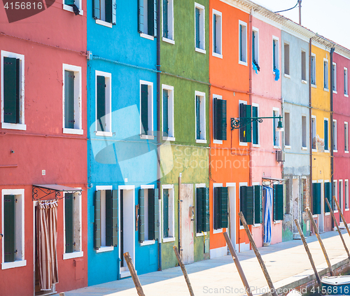 Image of Colored houses in Venice - Italy