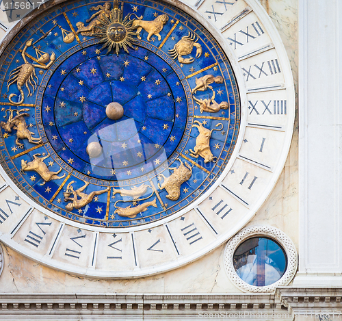 Image of Venice, Italy - St Mark\'s Clocktower detail