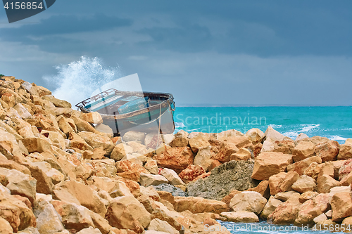 Image of Boat on the Stony Shore