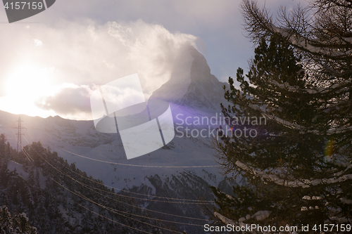 Image of mountain matterhorn zermatt switzerland