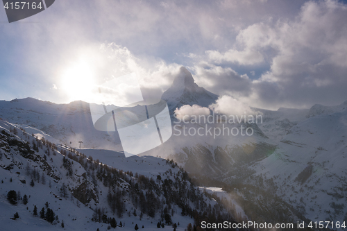 Image of mountain matterhorn zermatt switzerland