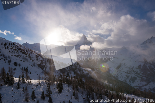 Image of mountain matterhorn zermatt switzerland