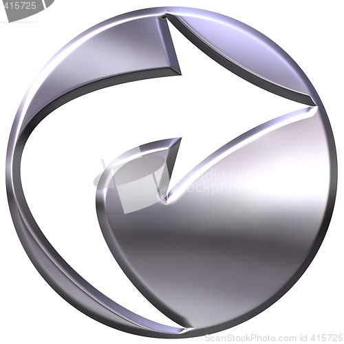 Image of 3D Silver Framed Arrow