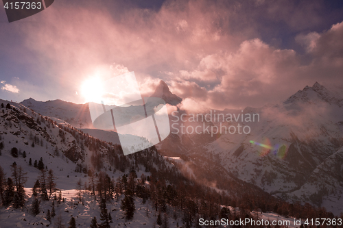 Image of mountain matterhorn zermatt switzerland