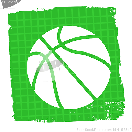 Image of Basketball Icon Represents Activity Game And Team