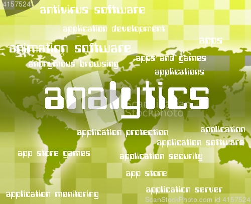 Image of Analytics Word Indicates Collection Online And Report