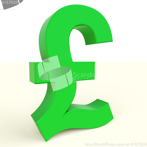 Image of Pound Symbol For Money And Investment In England