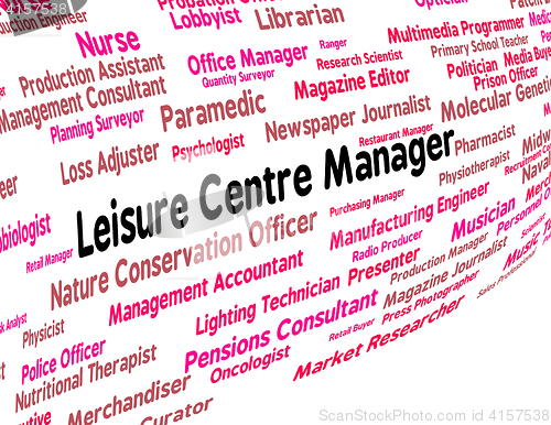 Image of Leisure Centre Manager Represents Gyms Employment And Proprietor