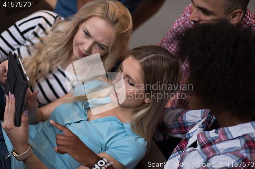Image of Multiethnic startup business team on meeting