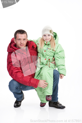 Image of Young Man And Little Girl